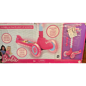 3 Wheeler Barbie Scooter Easy Balance light up Great For Beginners New Unused